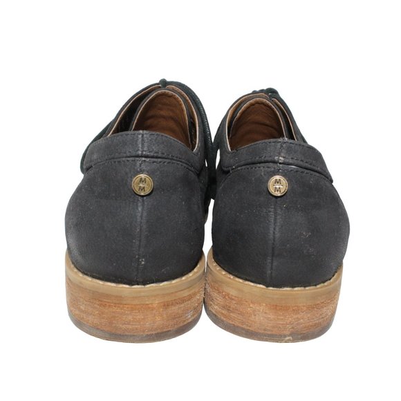 Melrose And Market Womens Size 7M Black Classic Perforated Oxfords Shoes - Picture 8 of 12
